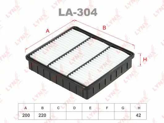 Filtre à air LYNXAUTO LA-304