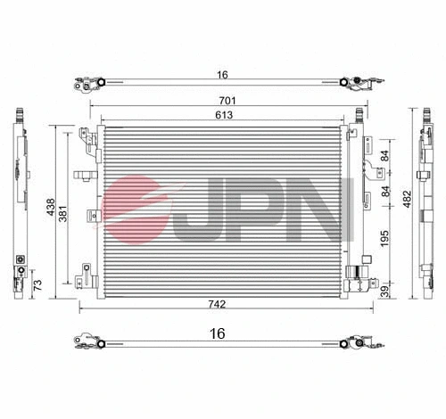 Condenseur, climatisation JPN 60C9148-JPN