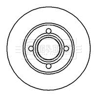 Disque de frein BORG & BECK BBD4950