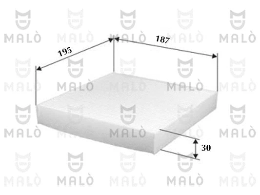 Filtre, air de l'habitacle AKRON-MALÒ 1532061