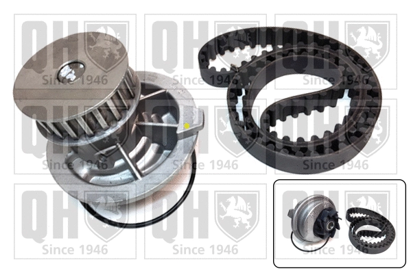 Pompe à eau + kit de courroie crantée QUINTON HAZELL QBPK9019