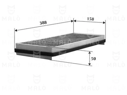 Filtre, air de l'habitacle AKRON-MALÒ 1530842