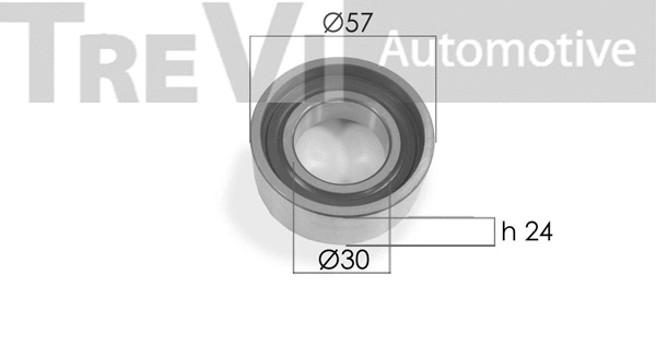 Poulie renvoi/transmission, courroie crantée TREVI AUTOMOTIVE TD1506