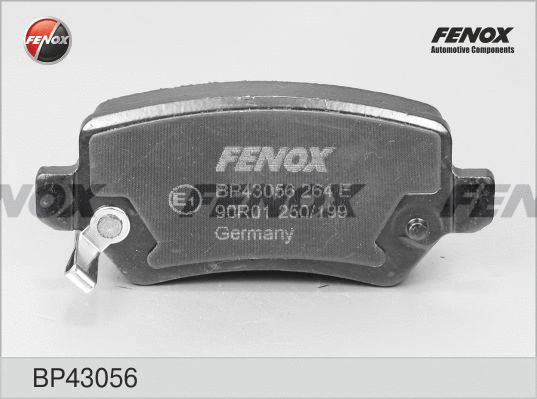 Kit de plaquettes de frein, frein à disque FENOX BP43056