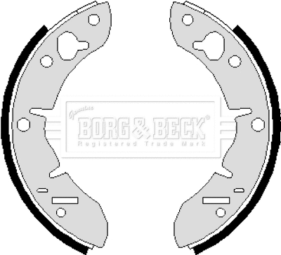 Jeu de mâchoires de frein BORG & BECK BBS6247