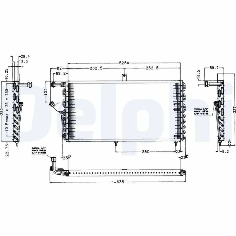 Condenseur, climatisation DELPHI TSP0225174