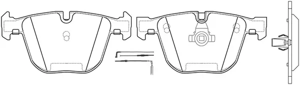 Kit de plaquettes de frein, frein à disque SB BP32326W