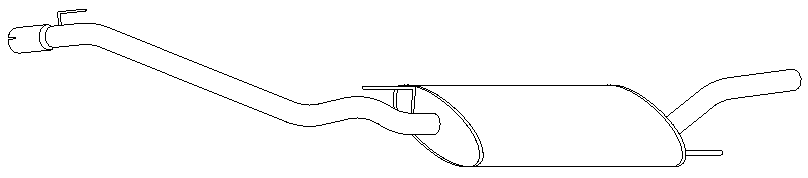 Silencieux arrière Vellerand 10938