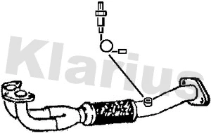 Tuyau d'échappement KLARIUS 301580