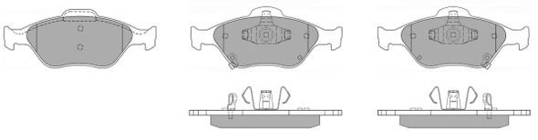 Kit de plaquettes de frein, frein à disque FREMAX FBP-1160