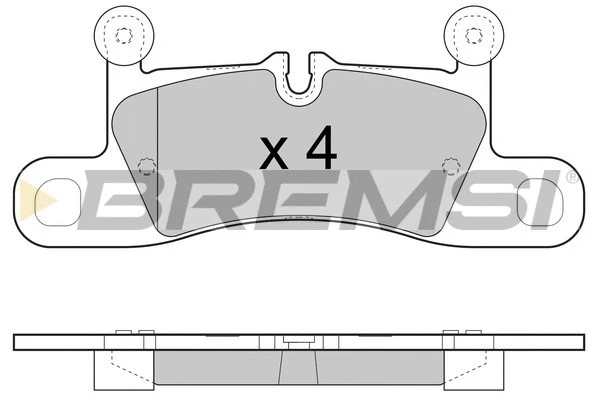 Kit de plaquettes de frein, frein à disque BREMSI BP3459