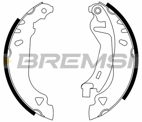 Jeu de mâchoires de frein BREMSI GF0169