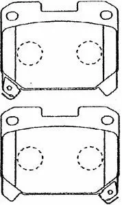 Kit de plaquettes de frein, frein à disque AISIN A2N027