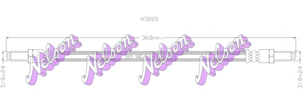 Flexible de frein KAWE H3005