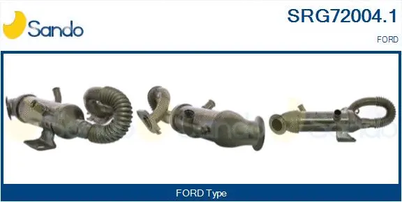 Radiateur, réaspiration des gaz d'échappement SANDO SRG72004.1