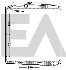 Radiateur, refroidissement du moteur EACLIMA 31R63012