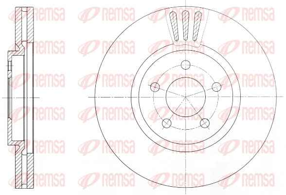 Disque de frein REMSA 61370.10
