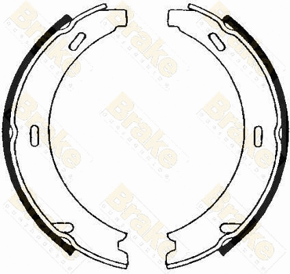 Jeu de mâchoires de frein, frein de stationnement Brake ENGINEERING SH2491