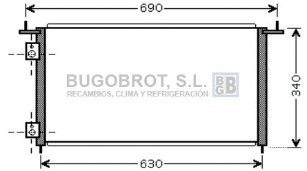 Condenseur, climatisation BUGOBROT 62-HD5210