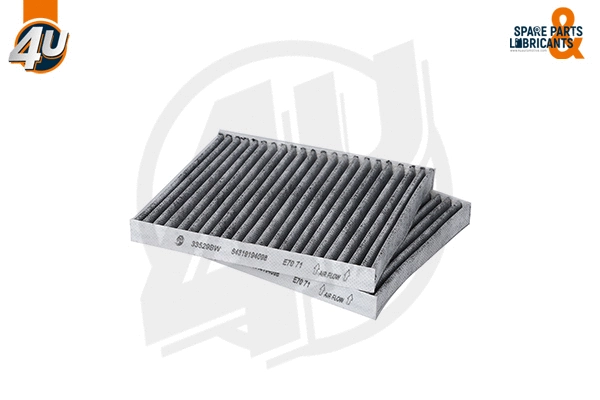 Filtre, air de l'habitacle 4U Autoparts 33529BW