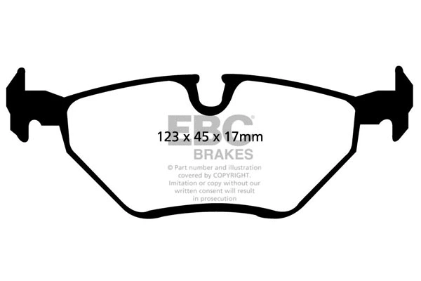 Kit de plaquettes de frein, frein à disque EBC Brakes DP21289