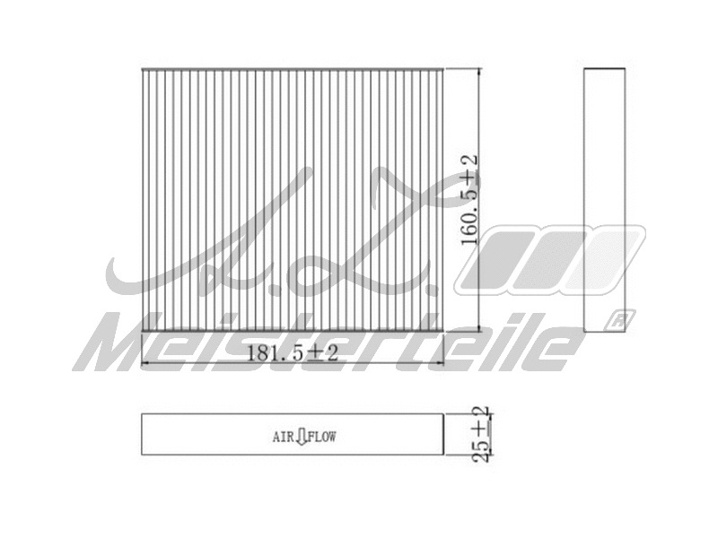 Filtre, air de l'habitacle A.Z. Meisterteile AZMT-41-010-1577