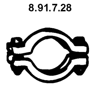 Raccord de tuyau, système d'échappement EBERSPÄCHER 8.91.7.28
