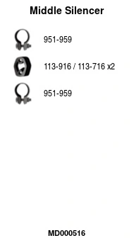 Silencieux central FA1 MD000516