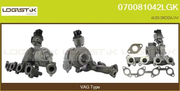 Turbocompresseur, suralimentation LGK 070081042LGK
