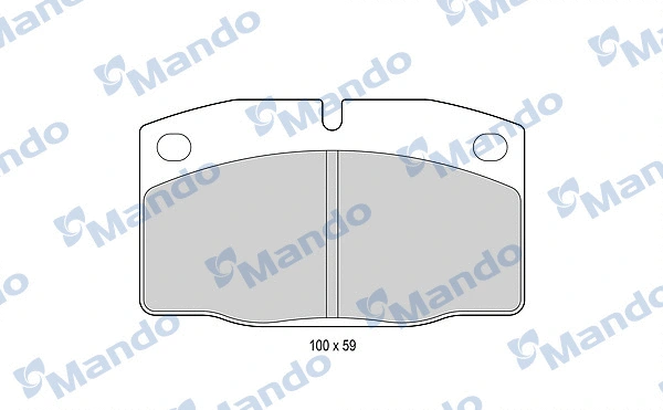 Kit de plaquettes de frein, frein à disque MANDO MBF015067