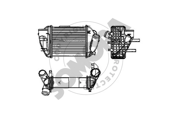Refroidisseur d'air de suralimentation SOMORA 021545AL