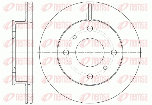 Disque de frein REMSA 61241.10