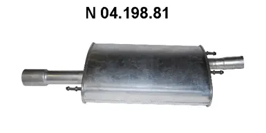 Silencieux arrière EBERSPÄCHER 04.198.81