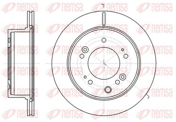 Disque de frein REMSA 61306.10