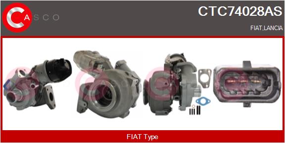 Turbocompresseur, suralimentation CASCO CTC74028AS