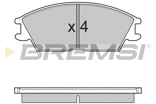 Kit de plaquettes de frein, frein à disque BREMSI BP3124