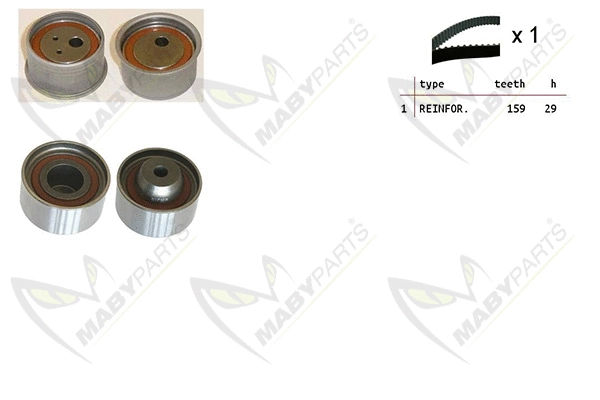 Kit de courroie crantée MABYPARTS OBK010353