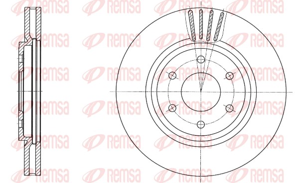 Disque de frein REMSA 61695.10