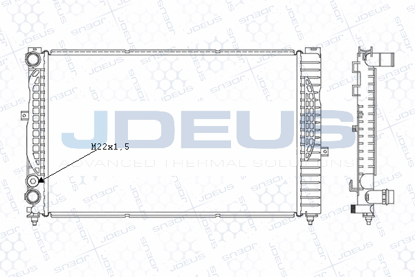 Radiateur, refroidissement du moteur JDEUS M-0010180