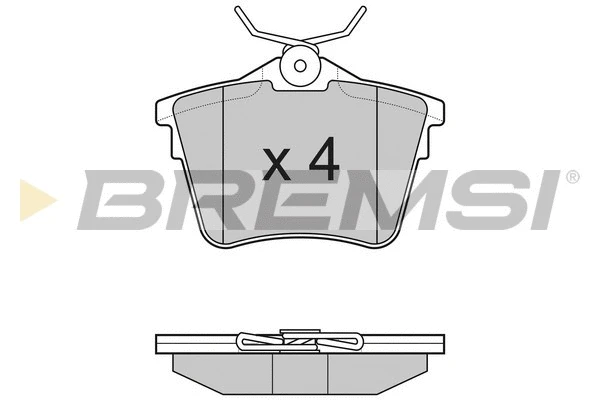 Kit de plaquettes de frein, frein à disque BREMSI BP3183