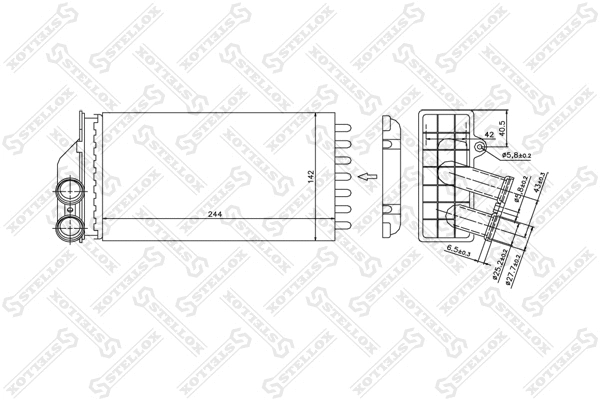Système de chauffage STELLOX 10-35103-SX