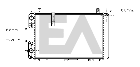 Radiateur, refroidissement du moteur EACLIMA 31R10004