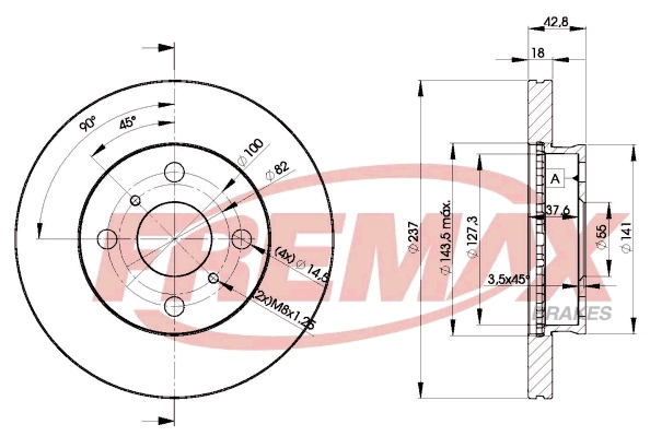 Disque de frein FREMAX BD-1607