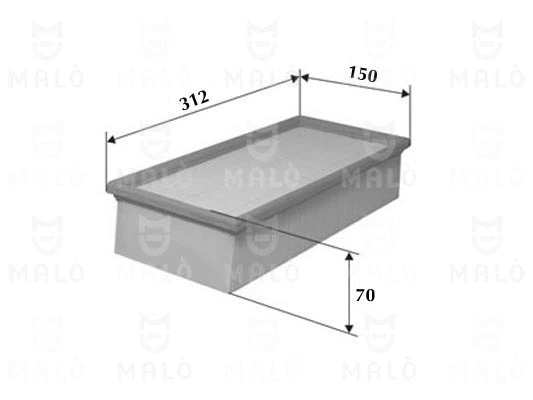 Filtre à air AKRON-MALÒ 1500385