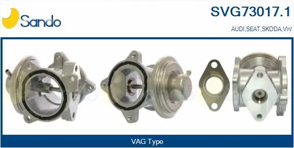 Vanne EGR SANDO SVG73017.1