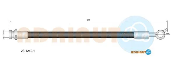 Flexible de frein ADRIAUTO 28.1240.1