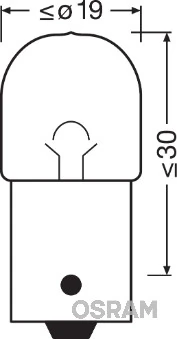 Ampoule, feu clignotant ams-OSRAM 5009