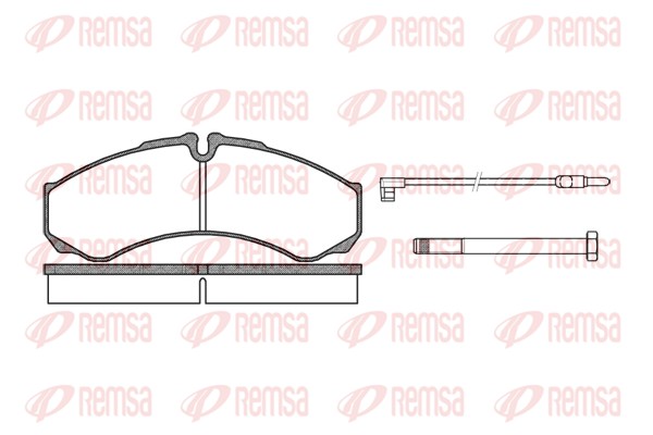 Kit de plaquettes de frein, frein à disque REMSA 0651.02