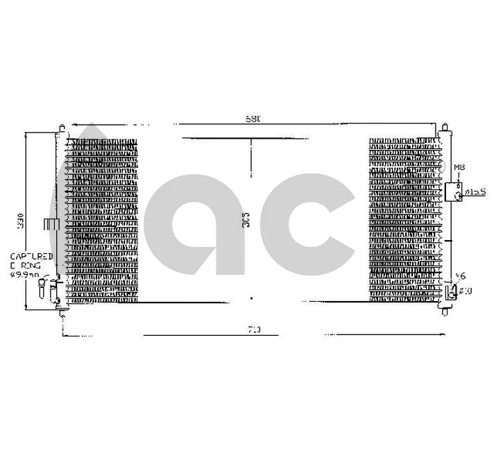 Condenseur, climatisation ACR 300482