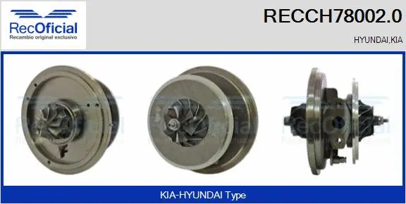 Groupe carter, turbocompresseur RECOFICIAL RECCH78002.0